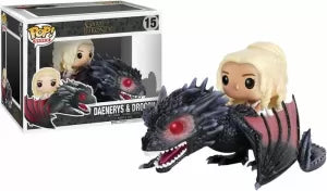 FUNKO JUEGO DE TRONOS DAENERYS MONTADA EN DROGON (7235) - Zascalo.com