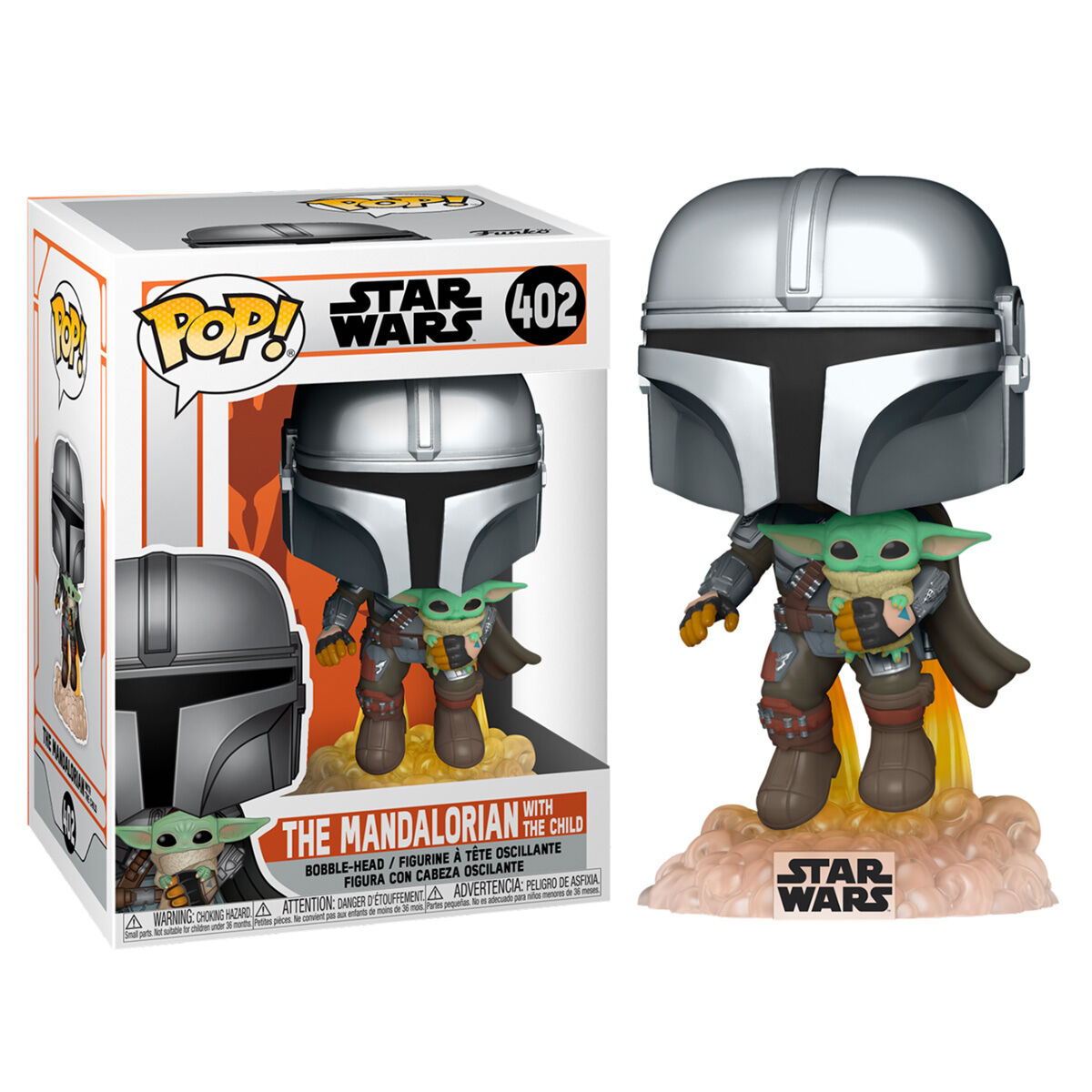 Funko POP! 402 The Mandalorian Jetpack Star Wars - Zascalo.com