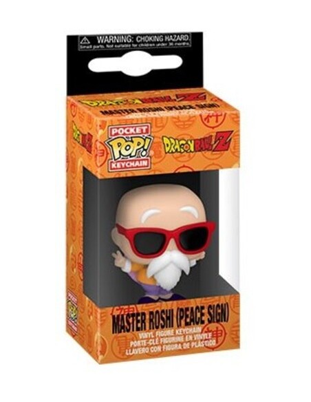 Llavero Funko POP! Keychain Maestro Roshi (Peace Sign) Dragon Ball Zascalo