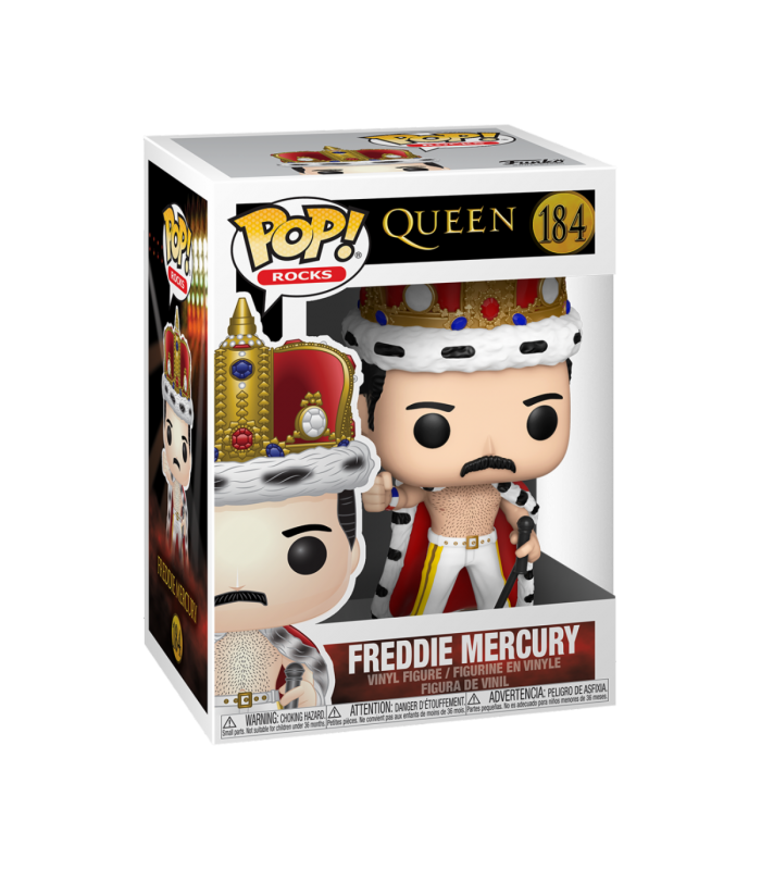Funko POP! 184 Rocks Queen Freddie Mercury King Zascalo