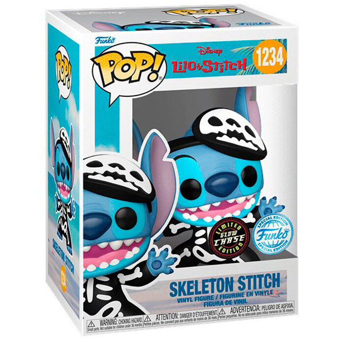 Funko Pop! Disney Stitch Skeleton Special Edition - Lilo & Stitch (CHASE) - Zascalo.com
