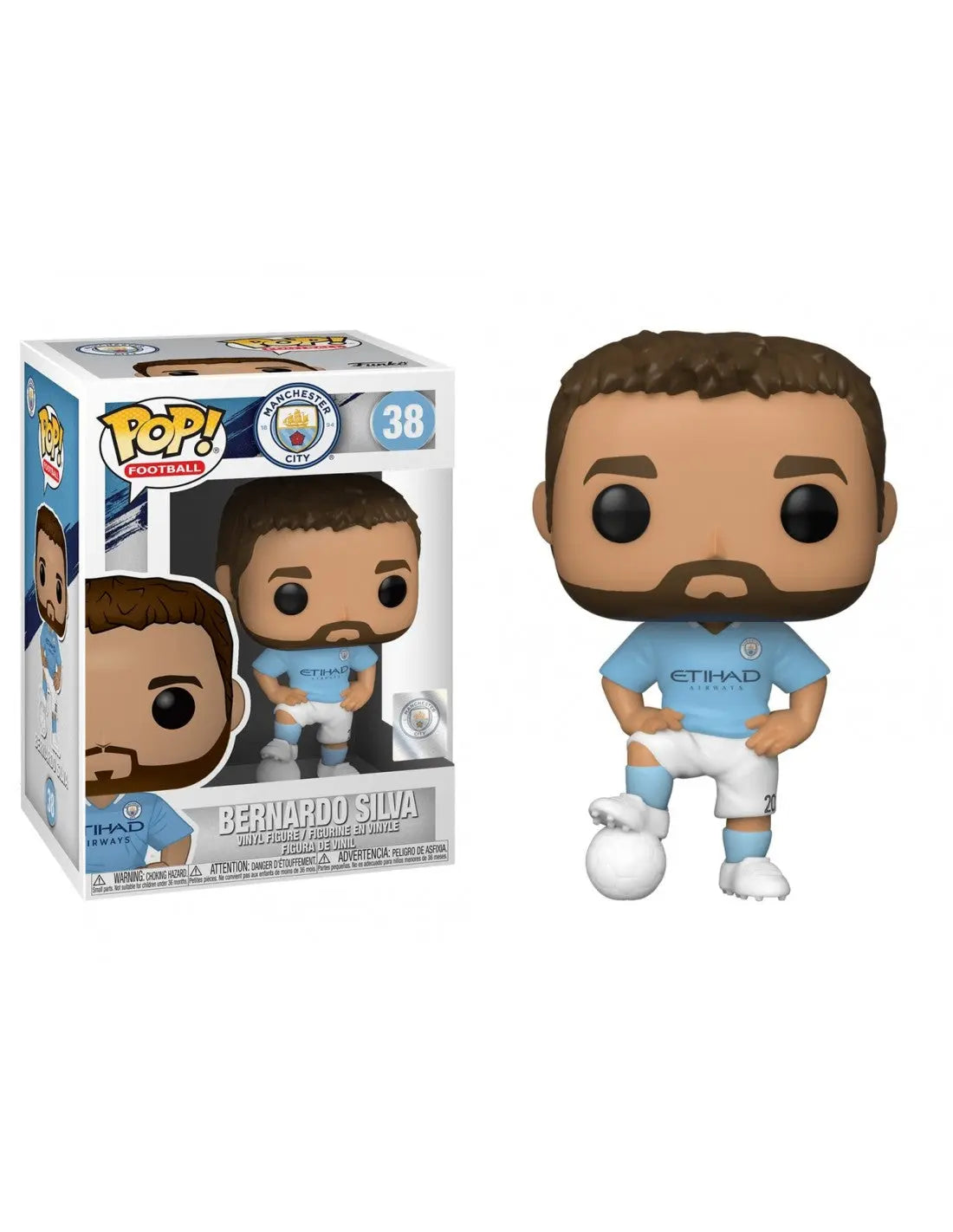 Funko POP! 38 Bernardo Silva - Manchester City - Fútbol Zascalo