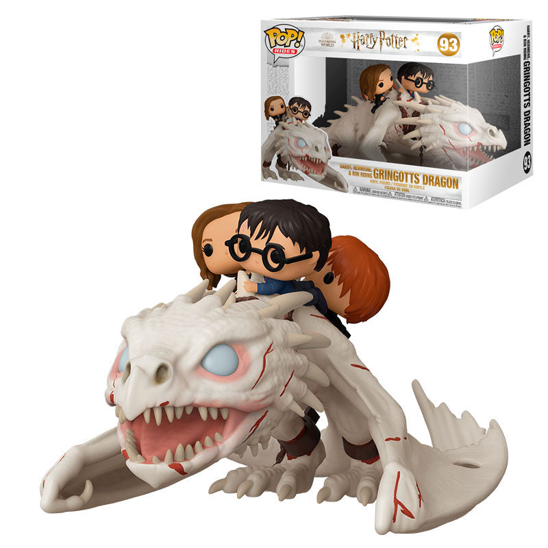 Funko Pop! Dragon de Gringotts con Harry, Ron y Hermione - Harry Potter - Zascalo.com