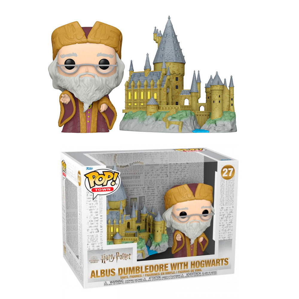 Funko POP! 27 Town HP Anniversary Dumbledore en Hogwarts - Harry Potter Zascalo