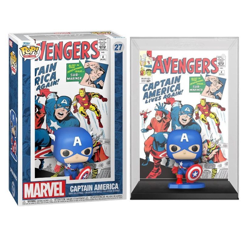 Funko Pop! Marvel Cover - Avengers Capitán America Zascalo