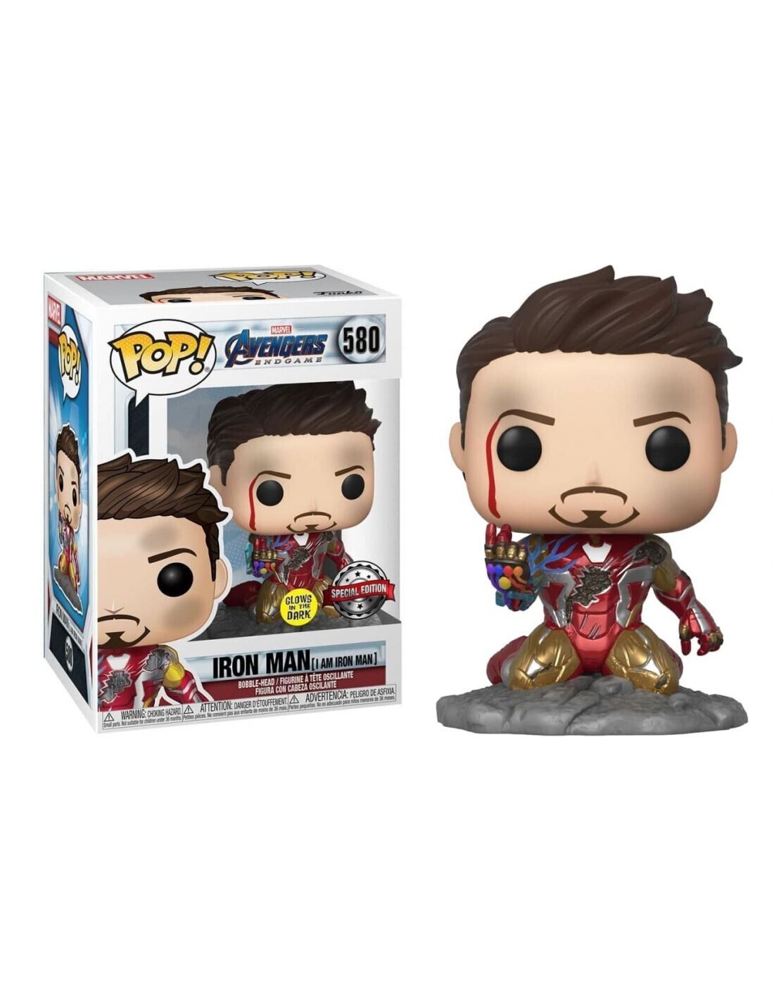 Funko Pop! Marvel Metallic (Exc) I Am Iron Man Endgame Zascalo