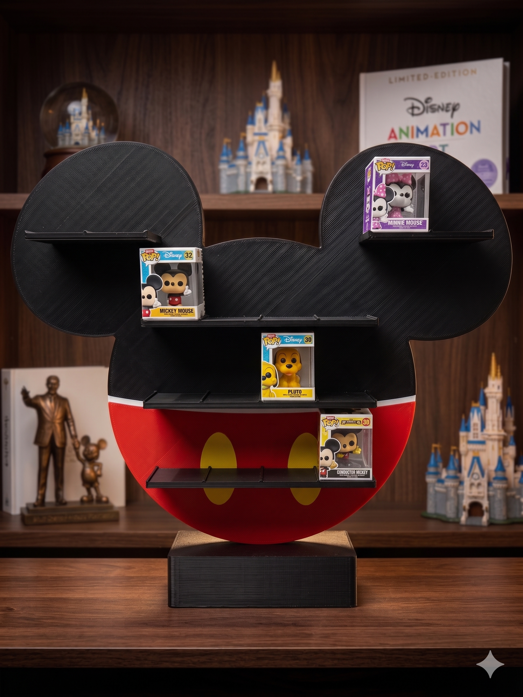 Estanteria Bitty Pop Disney Mickey Mouse Silueta Peana (16 figuras) - Zascalo.com
