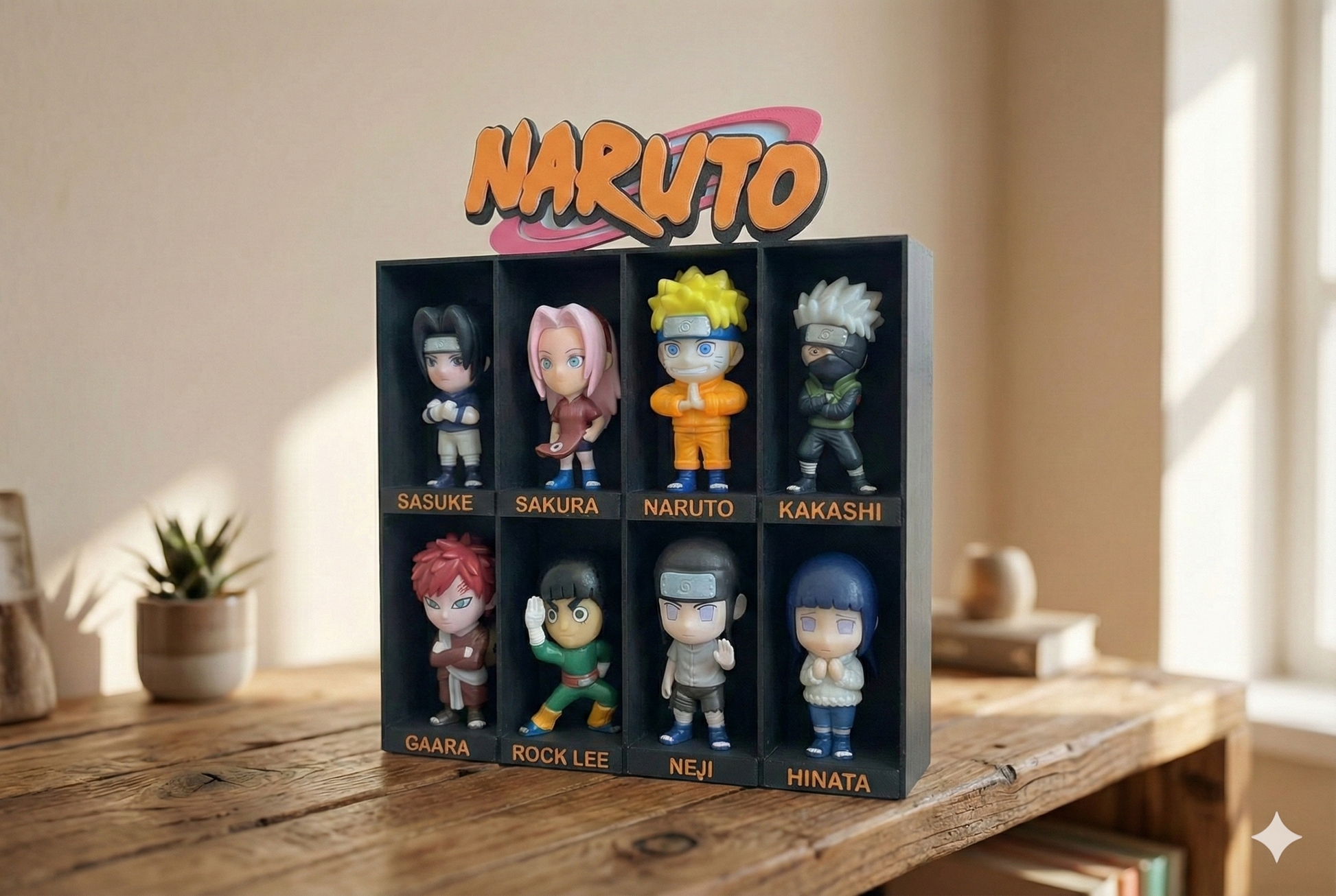 Expositor Naruto Colección Burger King (8 Figuras) – Soporte Premium Personalizado en 3D - Zascalo.com