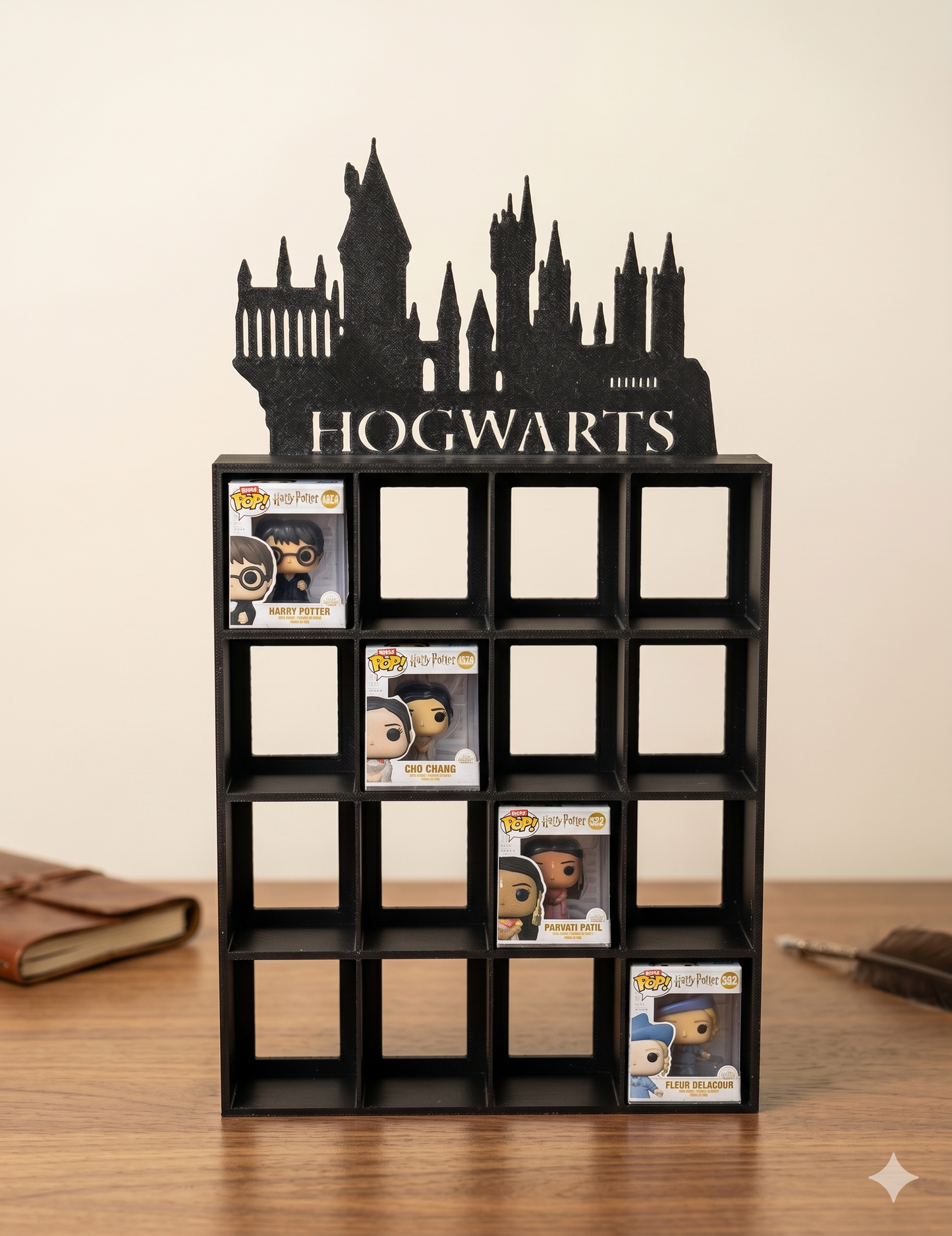 Expositor Harry Potter Bitty Pop | Expositor Castillo Hogwarts en Silueta | Soporte 3D Personalizado para Mini Funkos - Zascalo.com