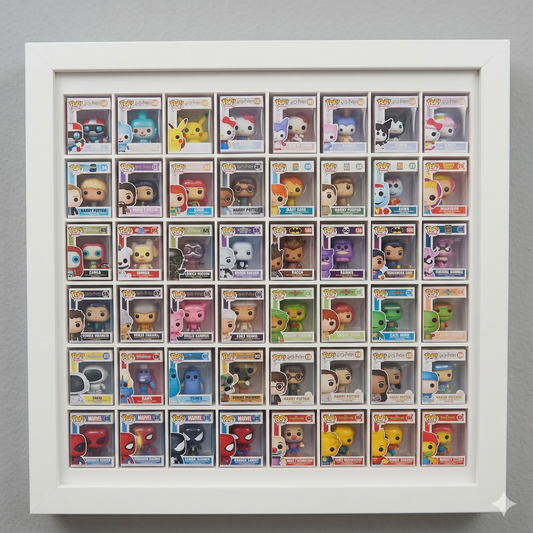 Expositor Interno Bitty Pop para Marco IKEA Sannahed 25x25 | Estantería 48 Figuras Funko Bitty | Vitrina Personalizada Impresión 3D Colección - Zascalo.com