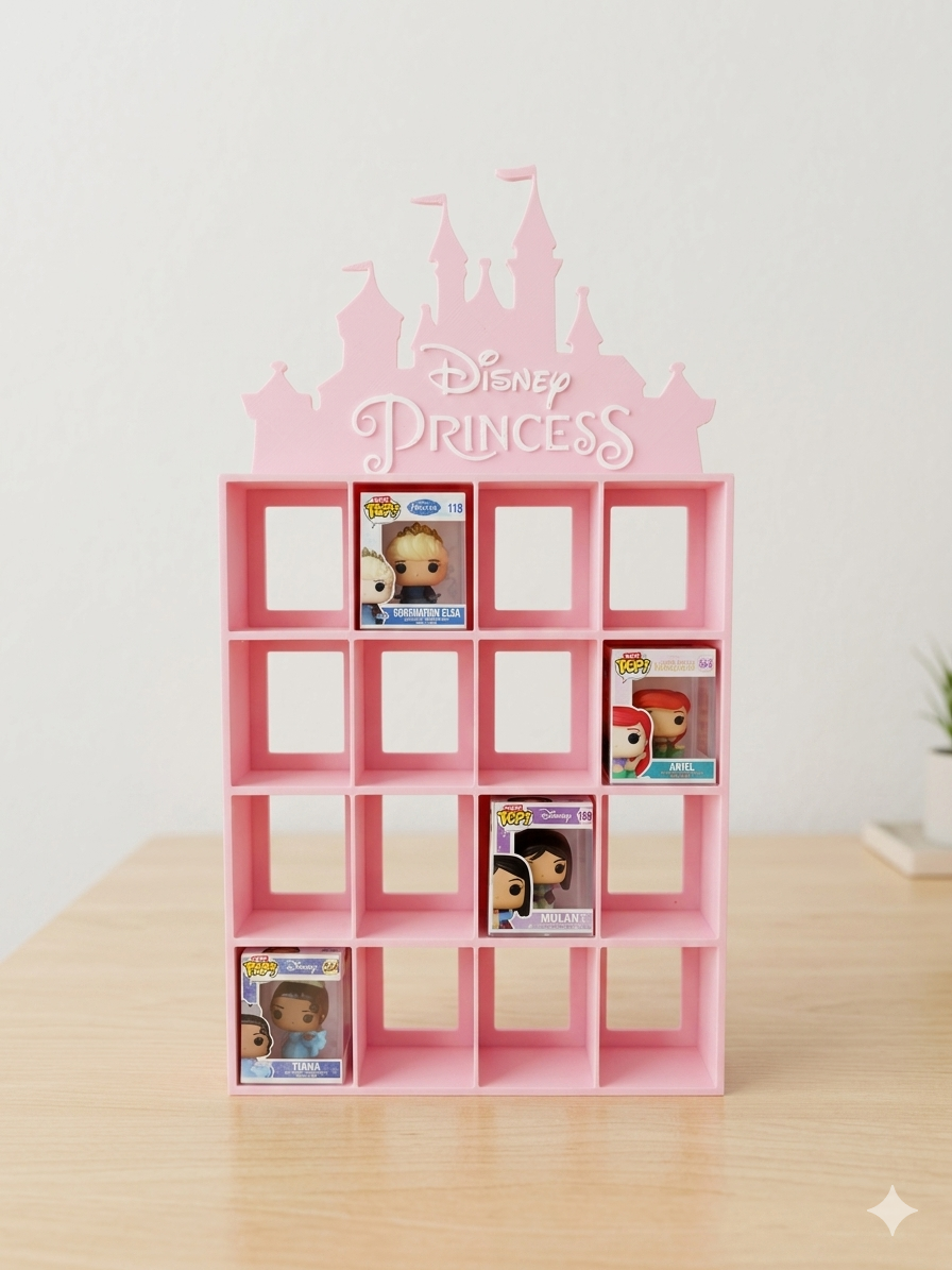 Expositor Display Disney Princesas Castillo Bitty Pop 16 Figuras | Colección Funko - Zascalo.com