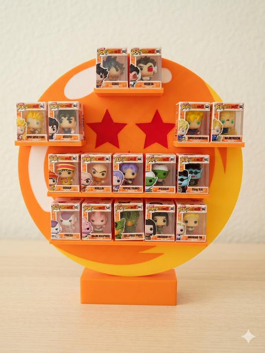 Expositor Bitty Pop Dragon Ball Z – Bola de Dragón con 7 Estrellas - Zascalo.com