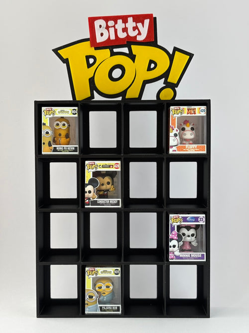 Espositor Bitty Pop para Funko Bitty Pop | Expositor 3D para Mini Funkos | Organizador Decorativo de Colección