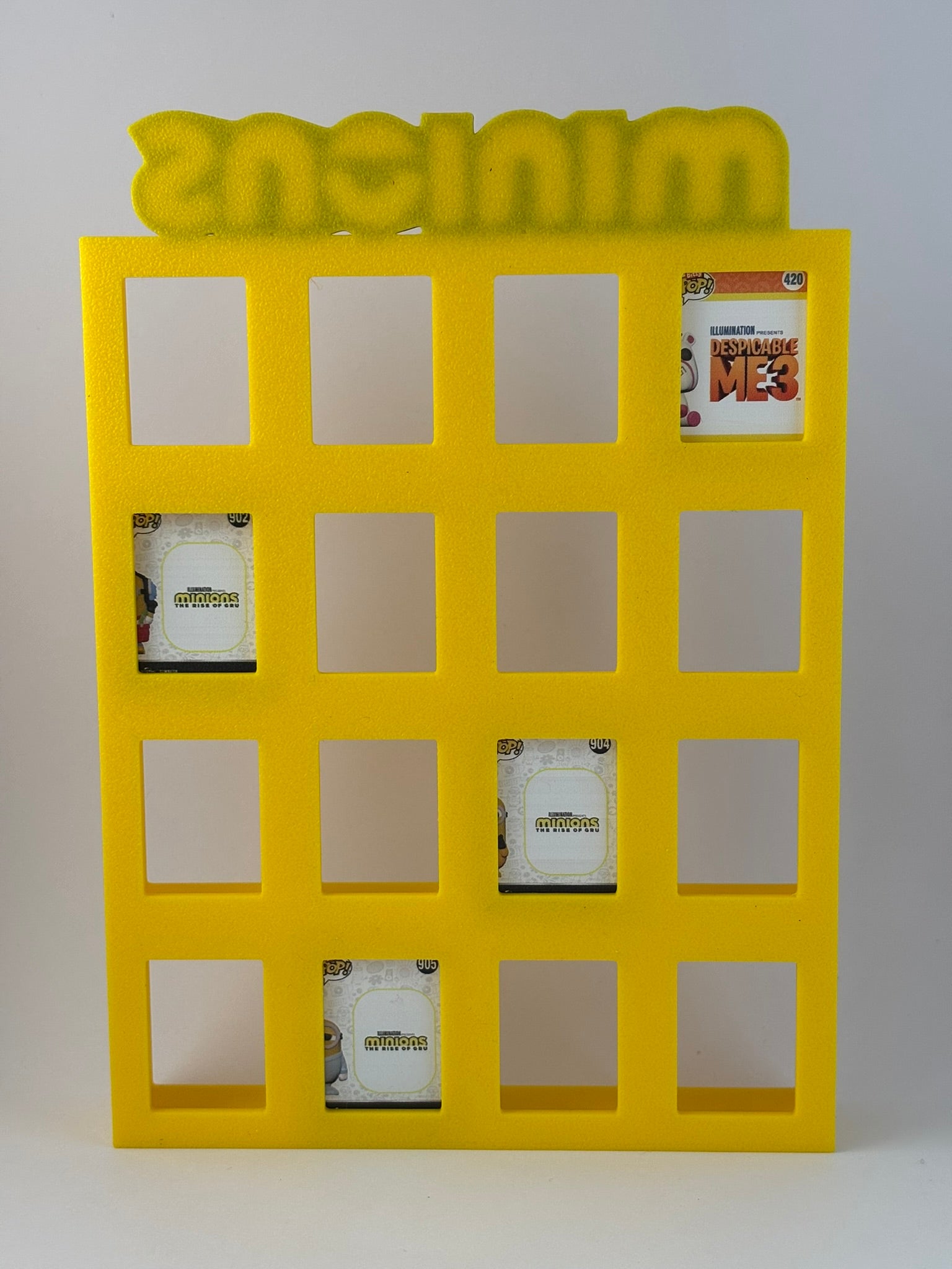 Estantería Minions para Funko Bitty Pop | Expositor Impresión 3D para Mini Funkos | Organizador Decorativo de Colección - Zascalo.com