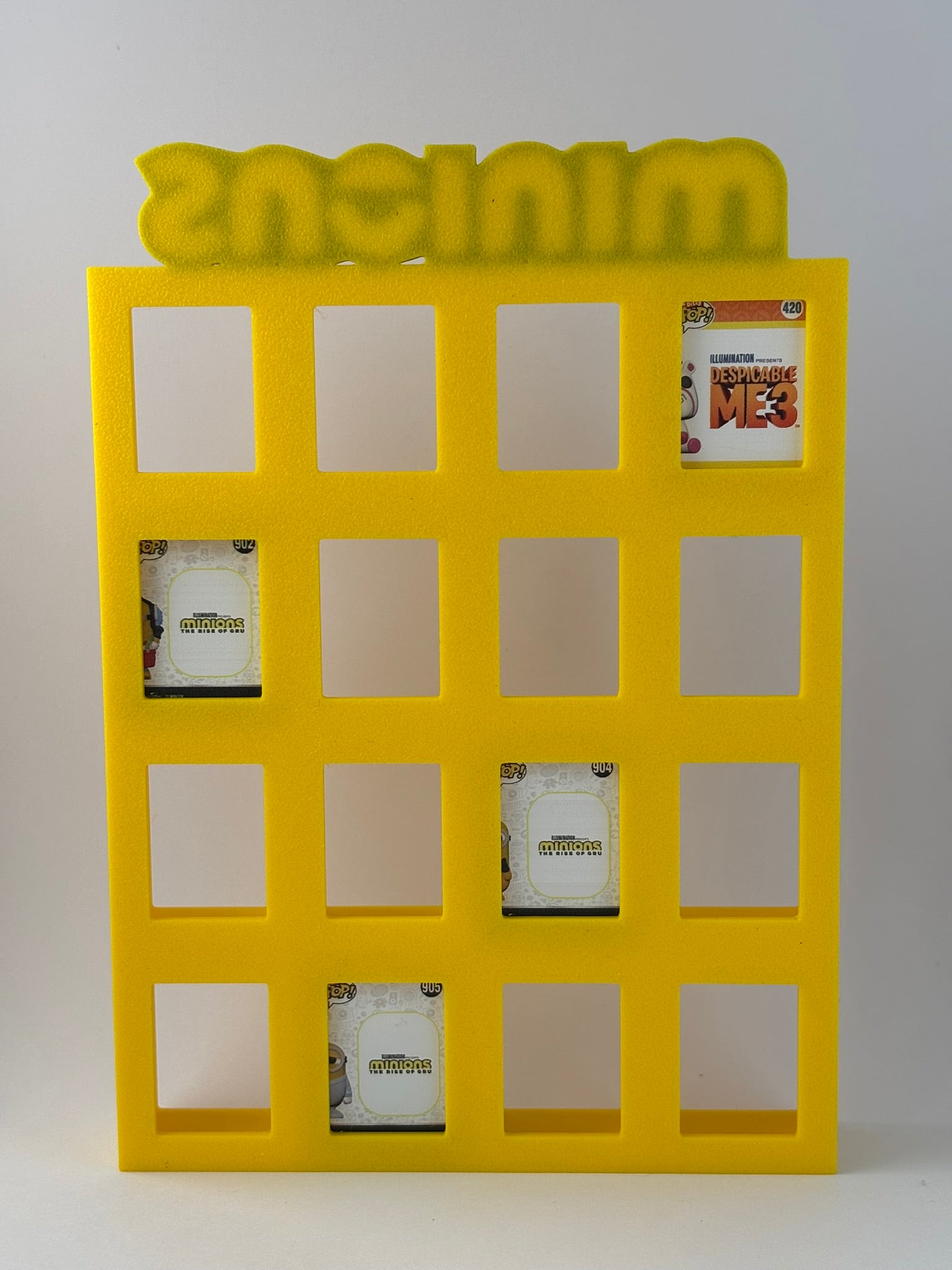 Estantería Minions para Funko Bitty Pop | Expositor Impresión 3D para Mini Funkos | Organizador Decorativo de Colección - Zascalo.com