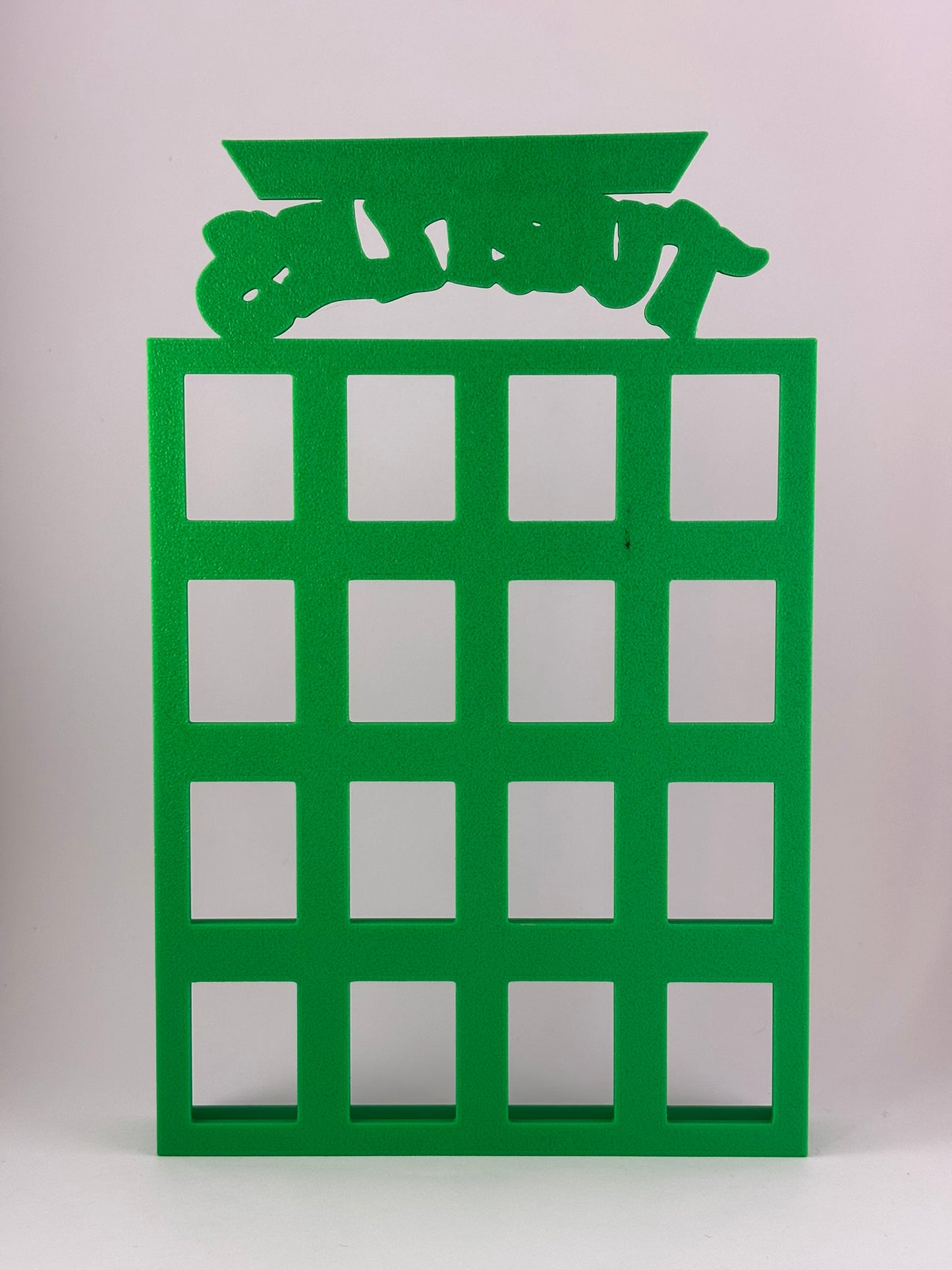 Estantería Tortugas Ninja para Funko Bitty Pop | Expositor Verde con Logo 3D | Soporte para 16 Mini Funkos - Zascalo.com