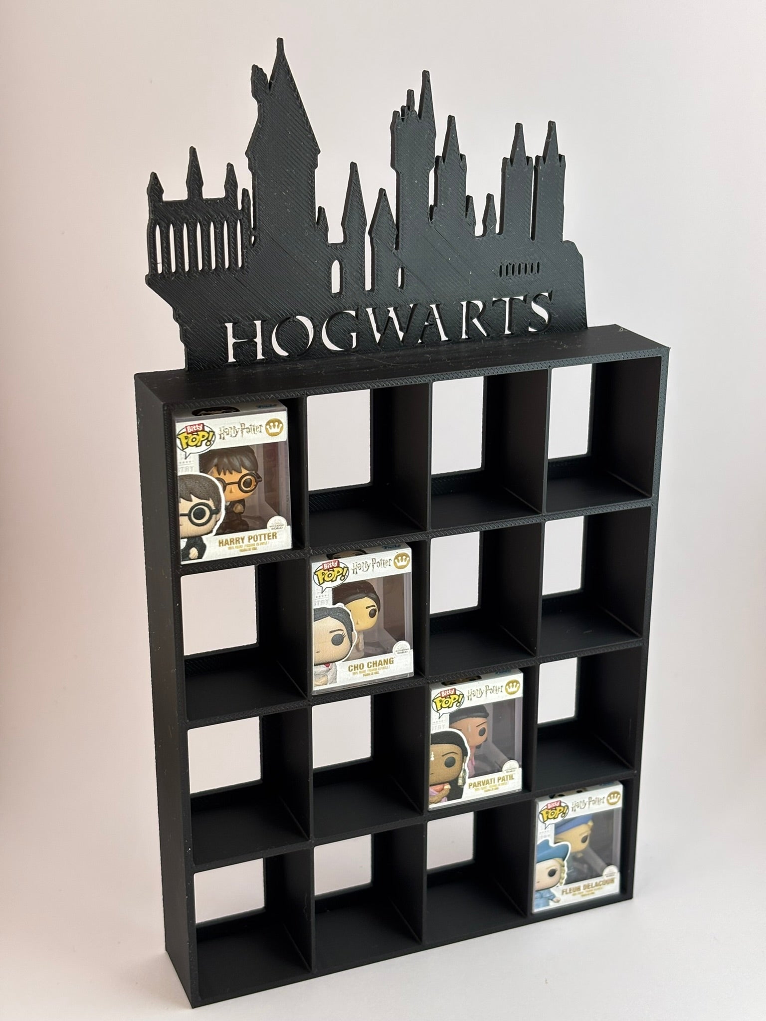 Estantería Harry Potter para Funko Bitty Pop | Expositor Castillo Hogwarts en Silueta | Soporte 3D Personalizado para Mini Funkos - Zascalo.com