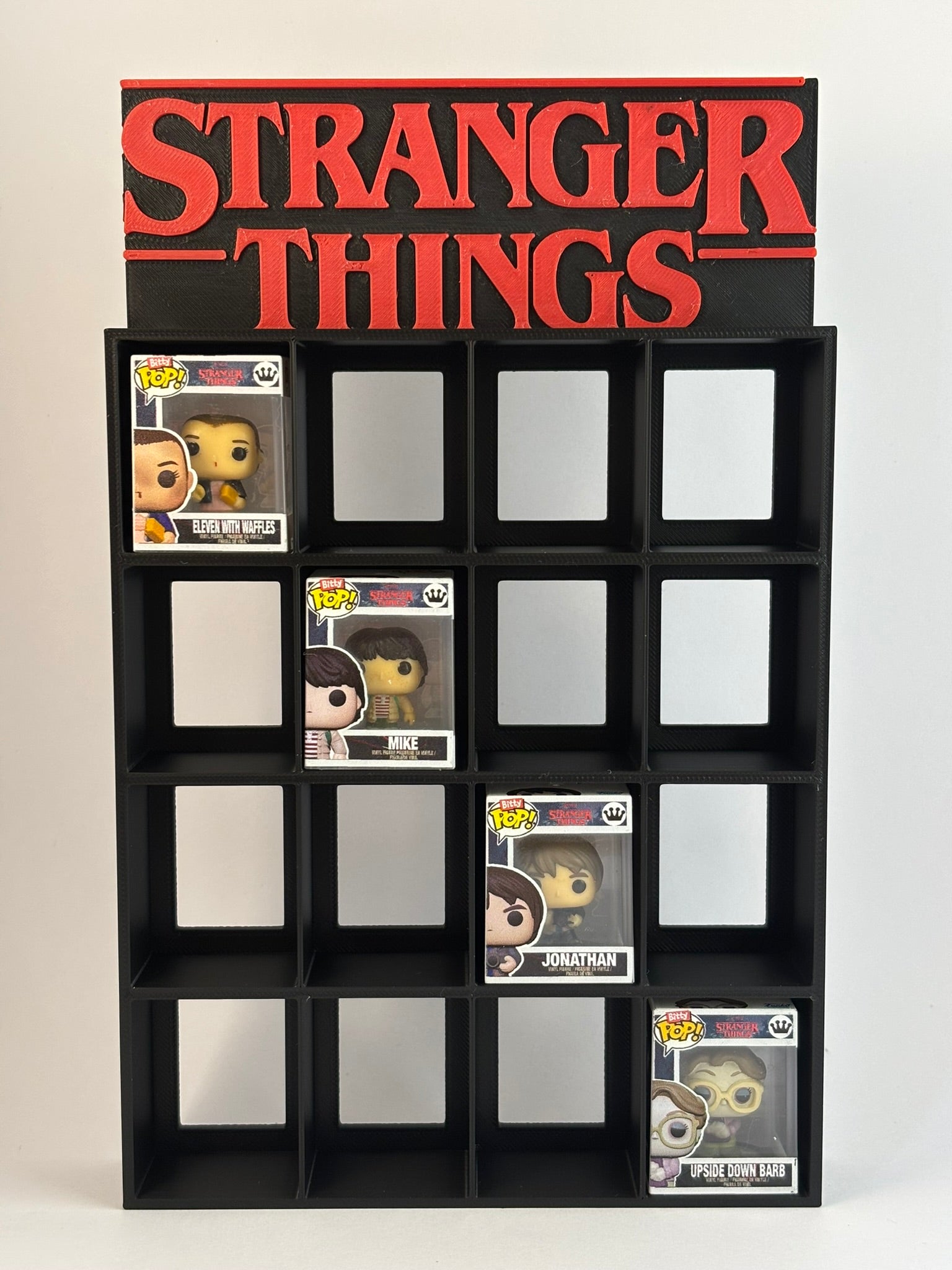 Estantería Display Stranger Things | Expositor Bitty Pop 16 Figuras | Colección Funko