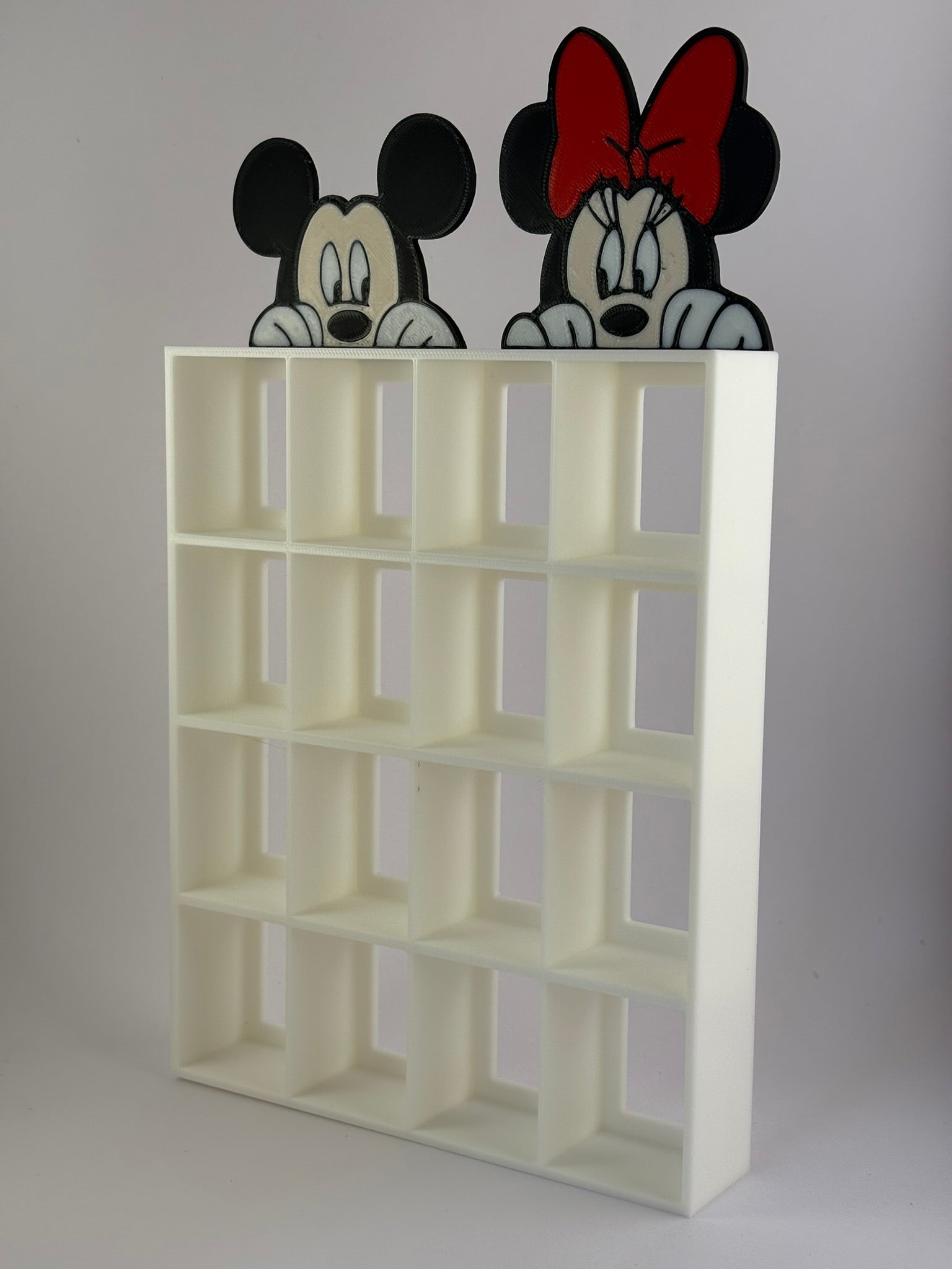 Expositor Estantería Display Mickey y Minnie | 16 Bitty Pop | Decoración Disney para Fans