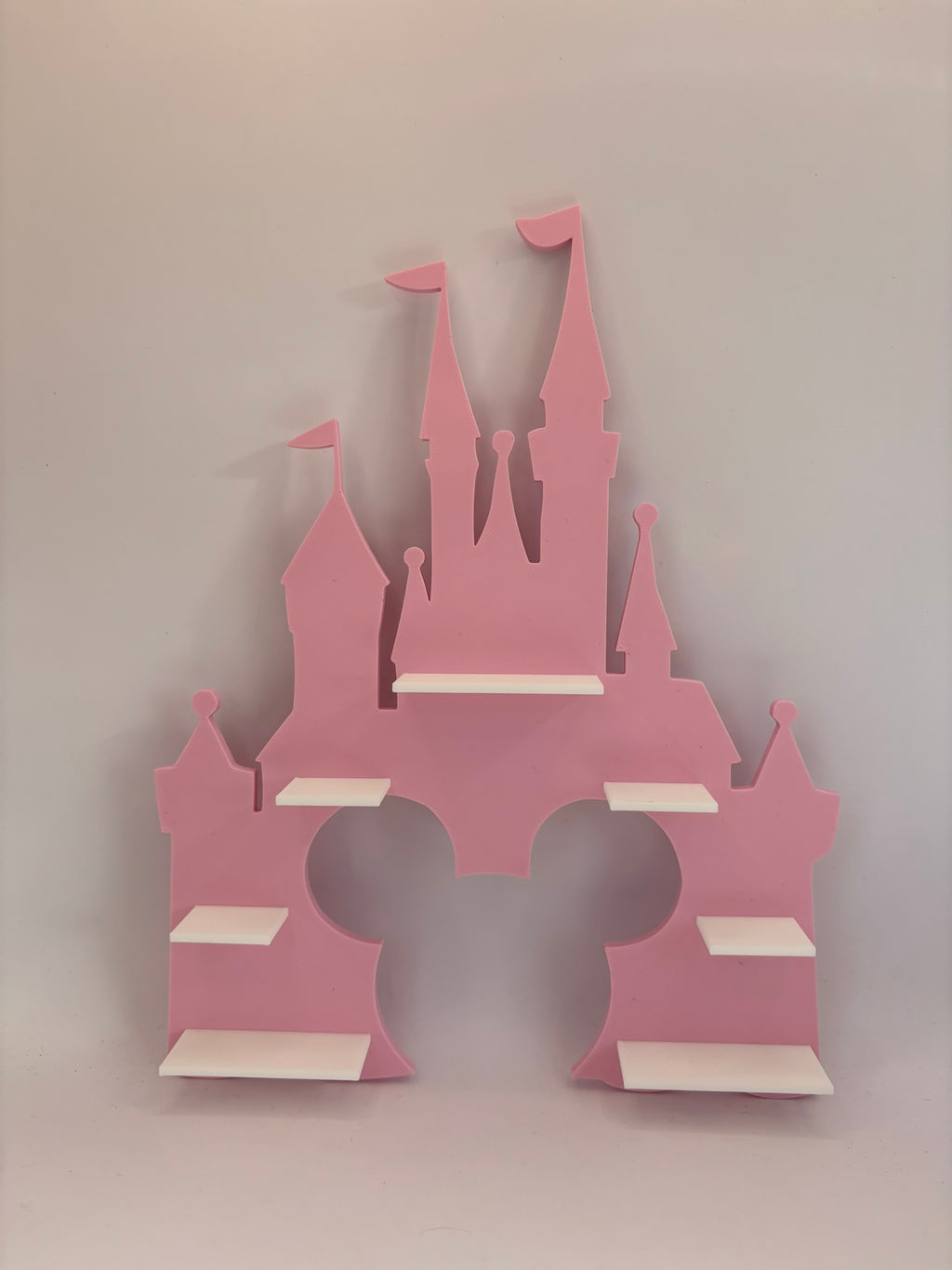 Présentoir | Étagère murale Château de princesse rose Bitty Pop (16 figurines)