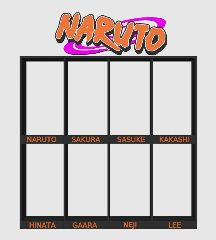 Expositor para figuras de Naruto 8 figuras Burger King - Zascalo.com