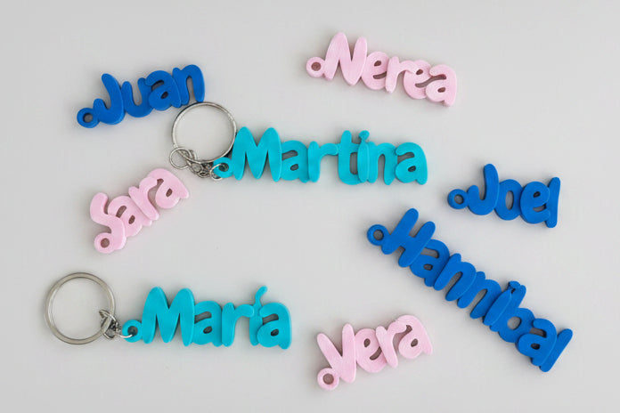 Llaveros Personalizados con Nombre en Relieve (Especial Eventos, Bodas y Fin de Curso)
