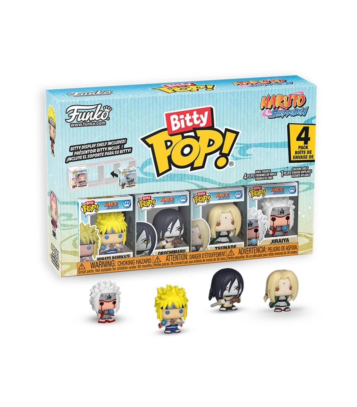 Blister 4 figuras Bitty POP Naruto Shippuden Team 2 - Zascalo.com
