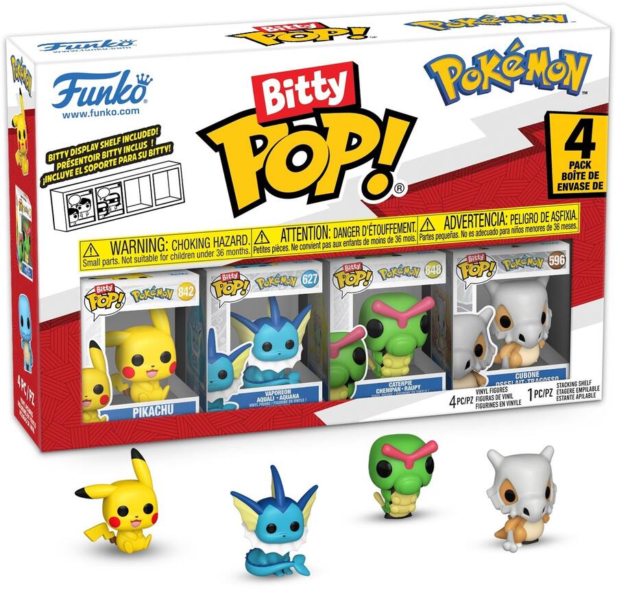 Blister 4 figuras Bitty POP Pokemon Pikachu - Zascalo.com