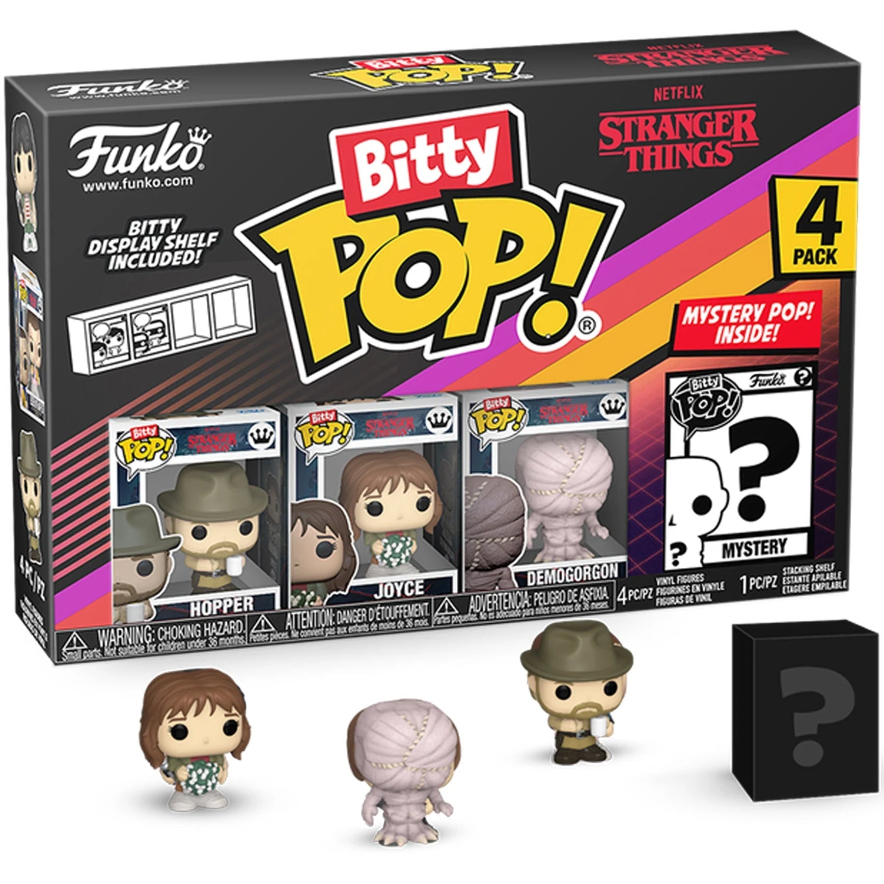 Blister 4 figuras Bitty POP Stranger Things Hopper - Zascalo.com