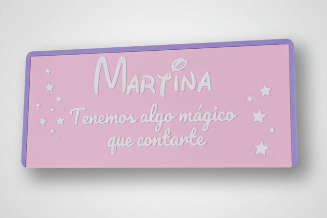 Caja personalizada para llave sorpresa | Regalo anuncio viaje o sorpresa | Nombre grande y mensaje totalmente personalizable - Zascalo.com