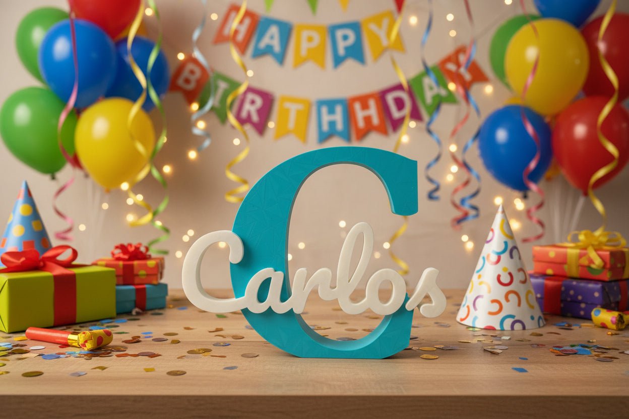 Cartel nombre personalizado | Letras decorativas para eventos, bodas y habitaciones | Diseño a medida - Zascalo.com