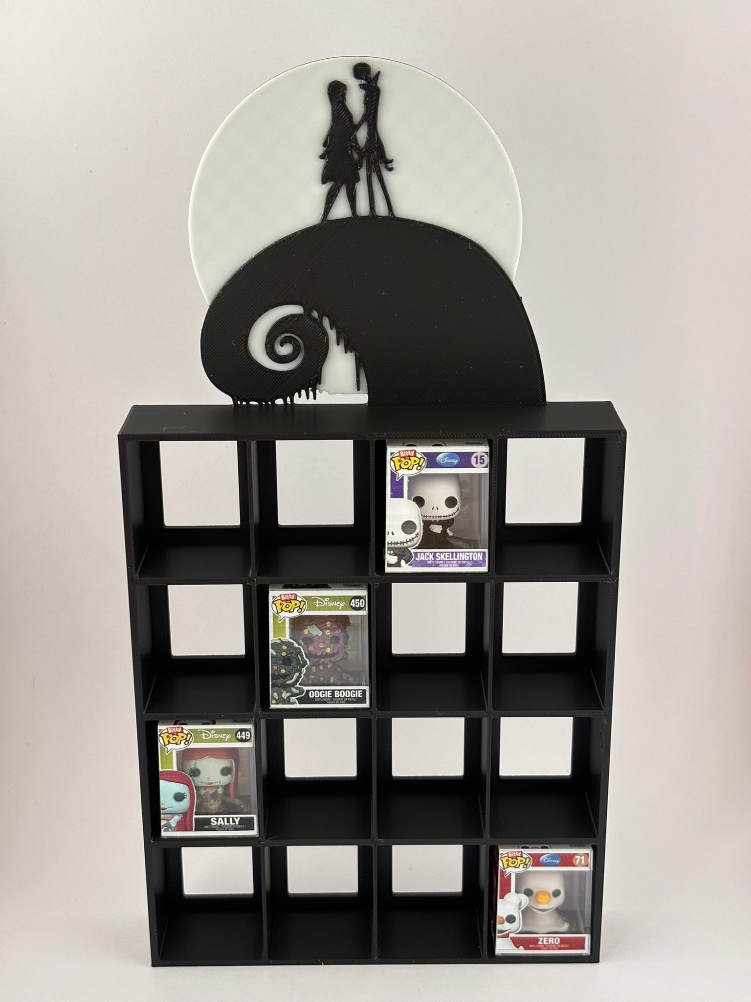 Estantería Display Pesadilla Antes de Navidad | Expositor Jack y Sally para Bitty Pop - Zascalo.com