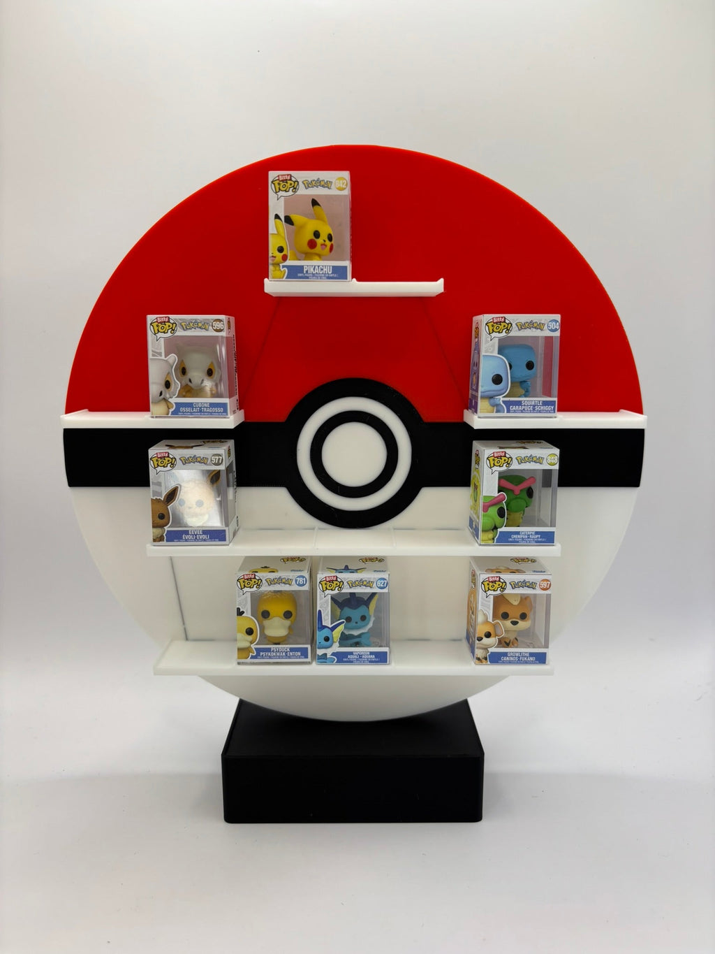 Estanteria Expositor Pokemon Pokeball Peana (16 figuras) - Zascalo.com