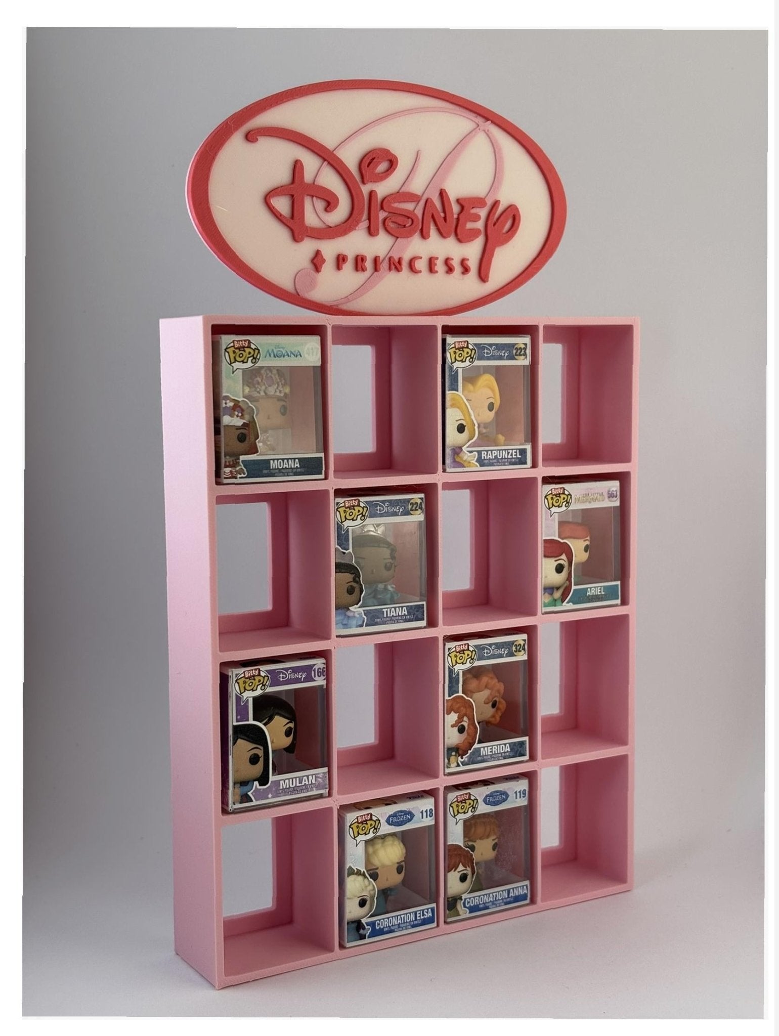 Expositor Bitty Pop Disney Princesas logo rosa - Zascalo.com