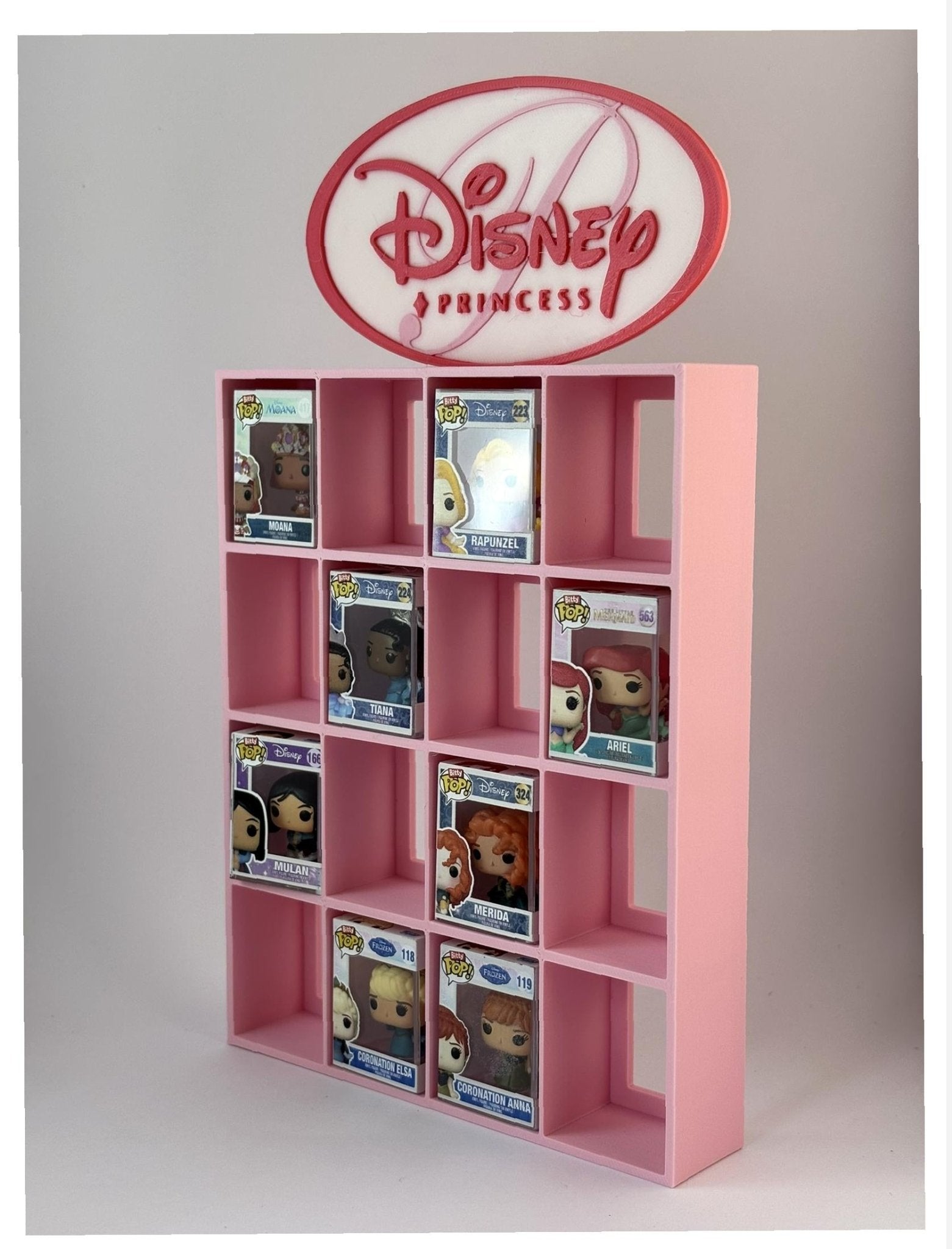 Expositor Bitty Pop Disney Princesas logo rosa - Zascalo.com