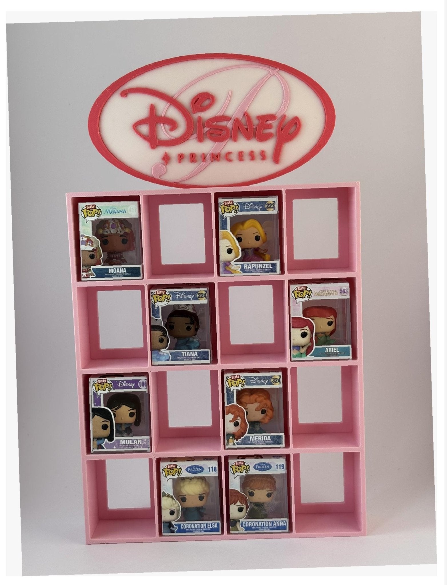 Expositor Bitty Pop Disney Princesas logo rosa - Zascalo.com