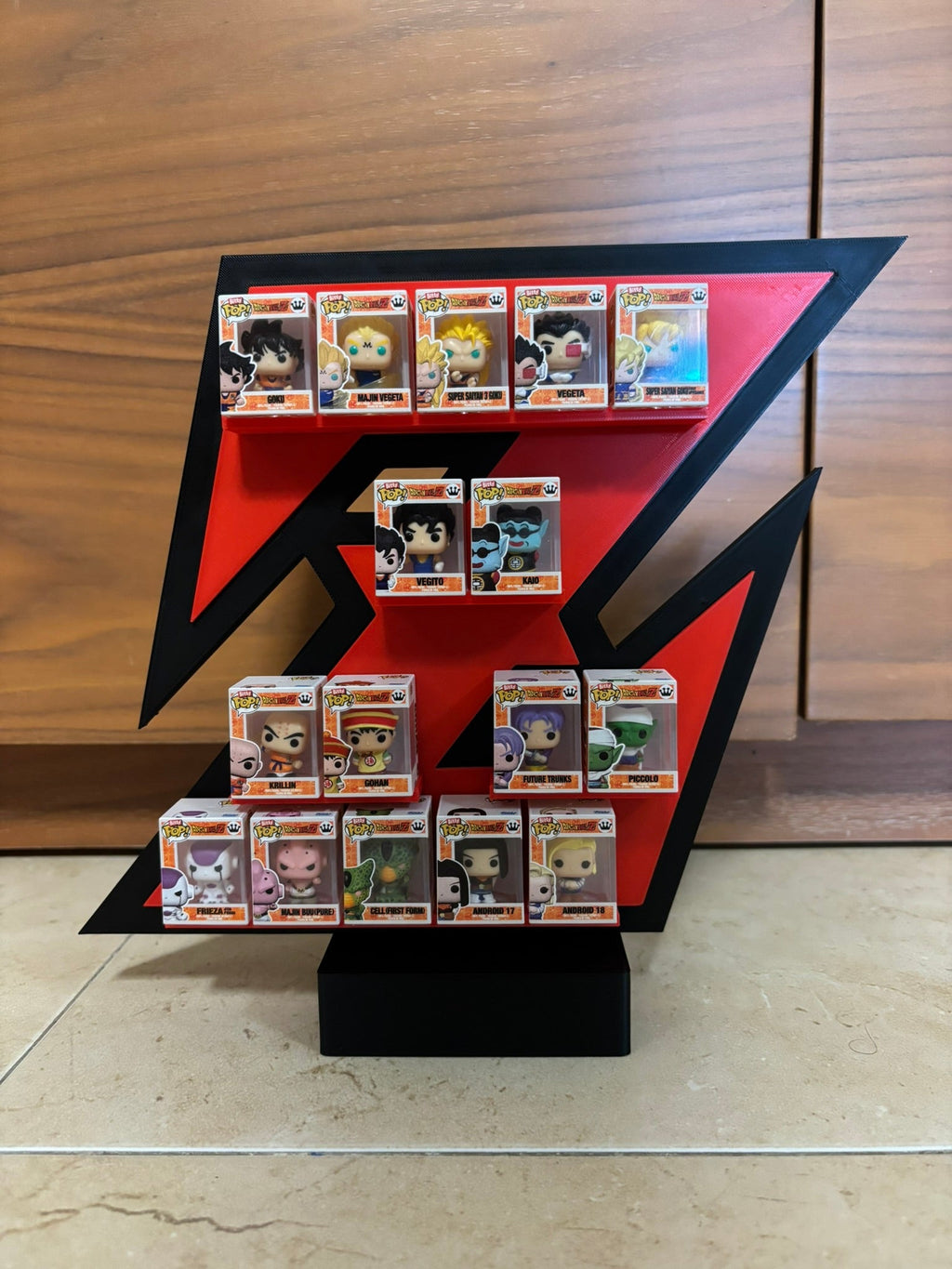 Expositor Bitty Pop Dragon Ball Z Peana (forma Z, 16 figuras) - Zascalo.com