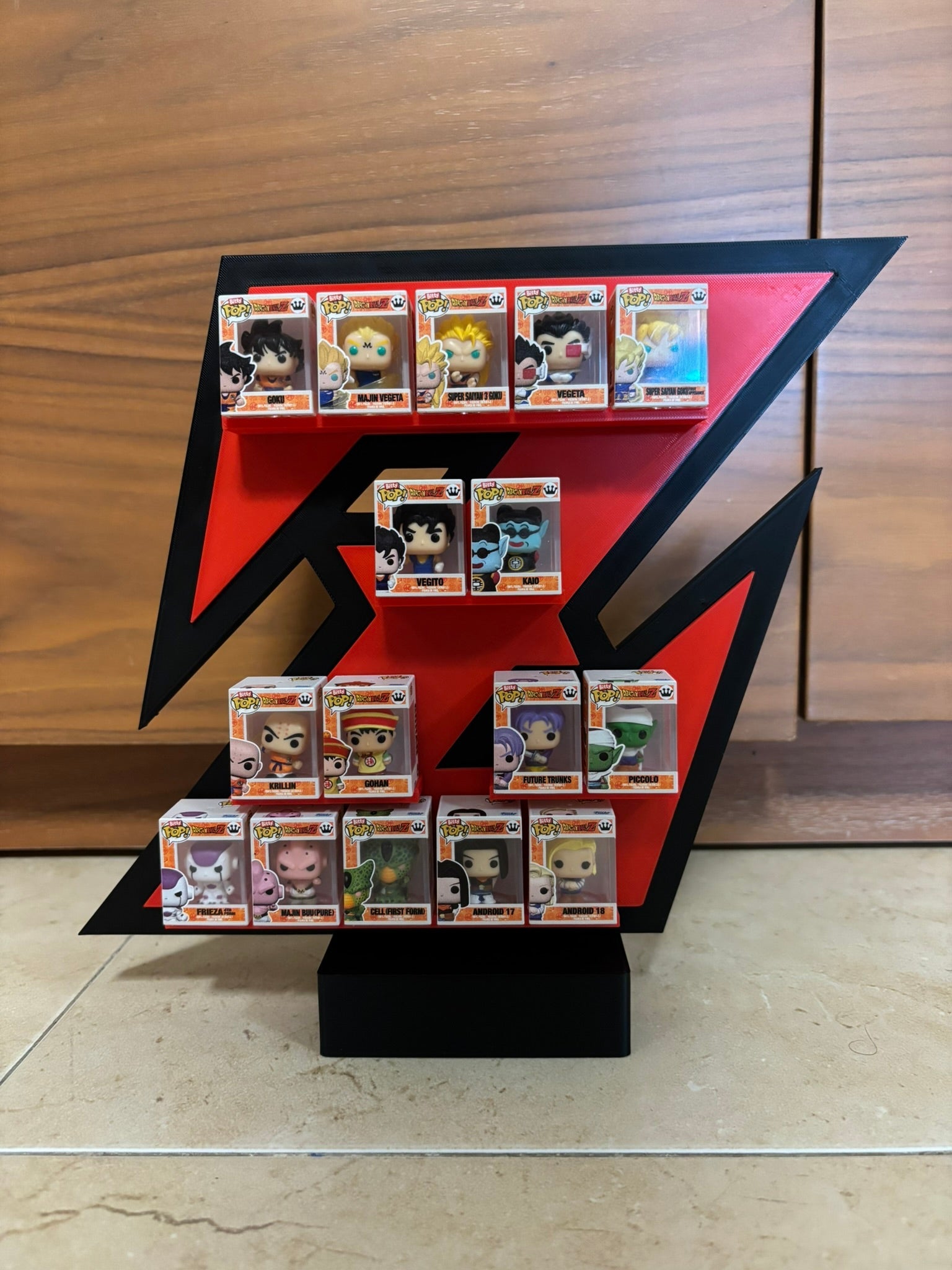 Expositor Bitty Pop Dragon Ball Z Peana (forma Z, 16 figuras) - Zascalo.com