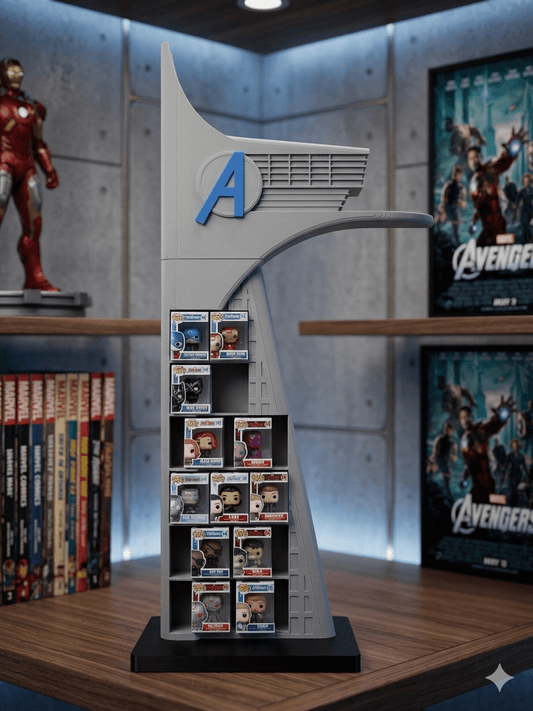 Expositor Bitty Pop Marvel Torre Avengers - Zascalo.com