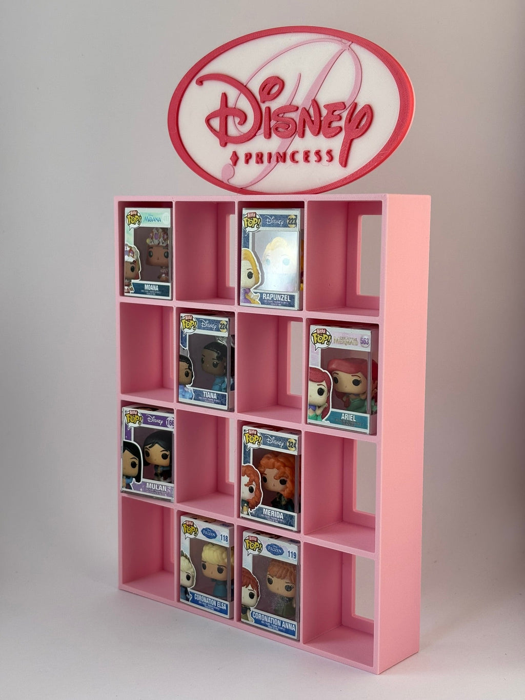 Expositor Estantería Display Princesas Disney | Para 16 Funko Bitty Pop | Decoración Infantil Coleccionista - Zascalo.com