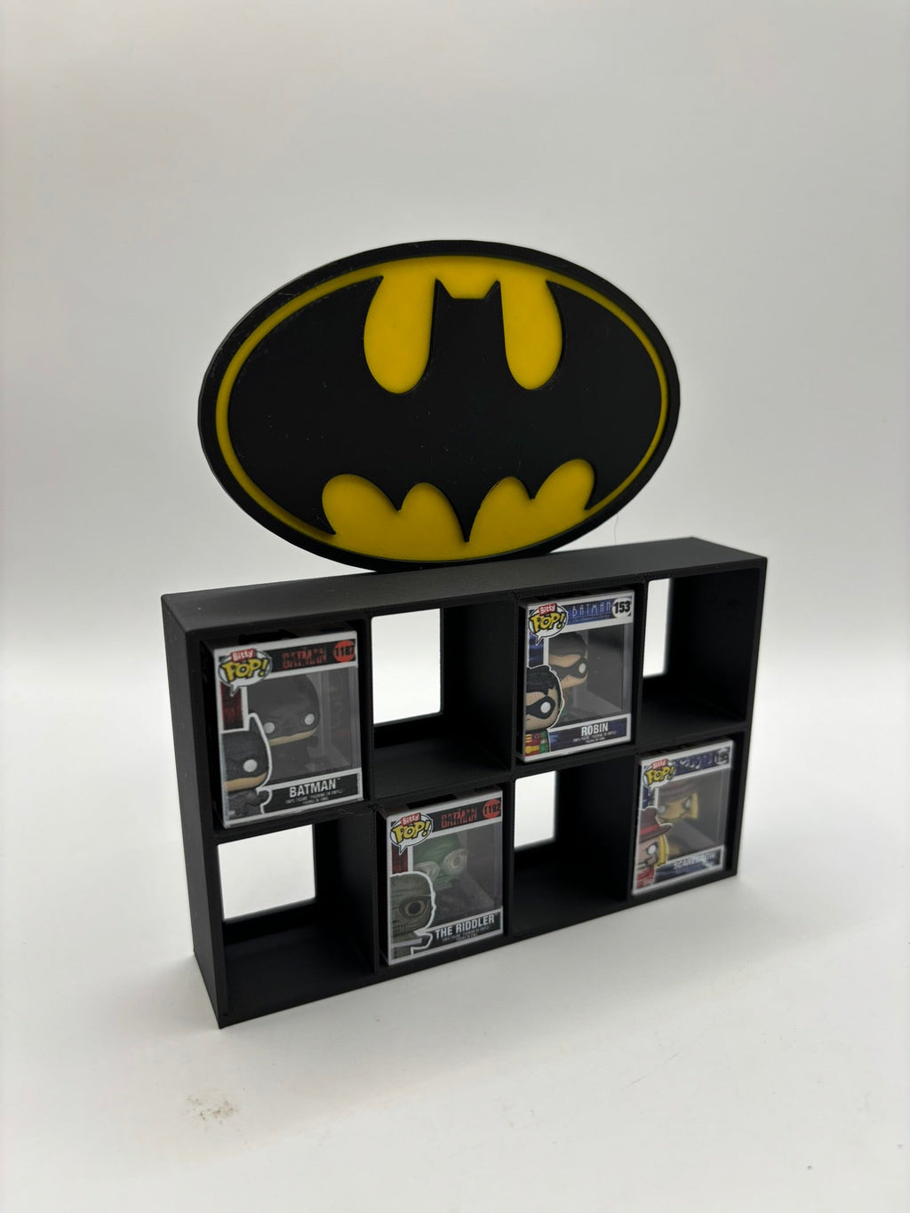 Expositor Modular para Figuras Funko Bitty Pop o Minicoleccionables - Temática Batman (8 Espacios) - Zascalo.com