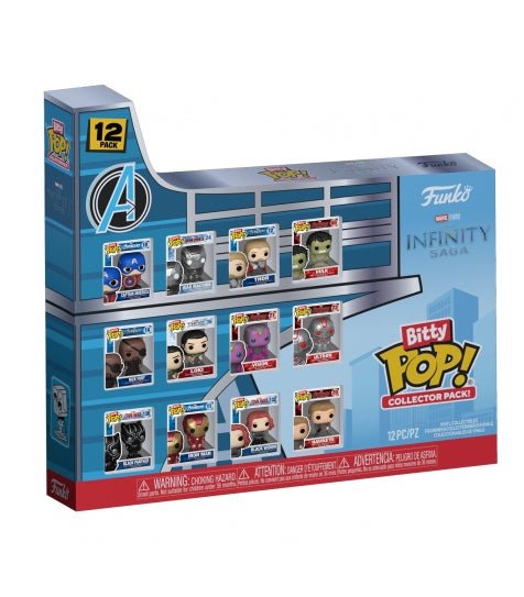 Funko Bitty POP! 12 - Pack Marvel 1 (12 unidades) - Marvel Funko Bitty POP! 12 - Pack Marvel 1 (12 unidades) - Marvel - Zascalo.com