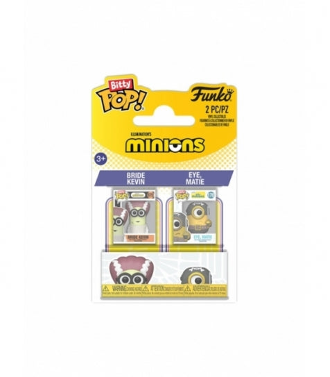 Funko Bitty POP! 2-Pack Bride Kevin & Eye, Matie - Minions Funko Bitty POP! 2-Pack Bride Kevin & Eye, Matie - Minions - Zascalo.com