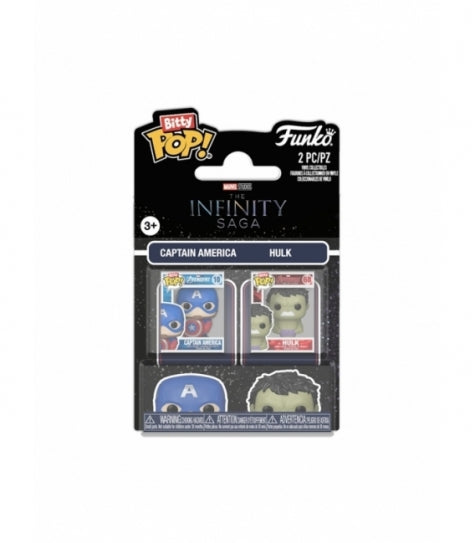 Funko Bitty POP! 2-Pack Captain America & Hulk - Marvel Funko Bitty POP! 2-Pack Captain America & Hulk - Marvel - Zascalo.com