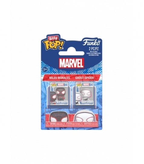Funko Bitty POP! 2 - Pack Miles Morales and Ghost - Spider - Marvel Funko Bitty POP! 2 - Pack Miles Morales and Ghost - Spider - Marvel - Zascalo.com