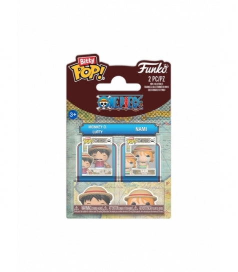 Funko Bitty POP! 2-Pack Monkey D. Luffy & Nami - One Piece Funko Bitty POP! 2-Pack Monkey D. Luffy & Nami - One Piece