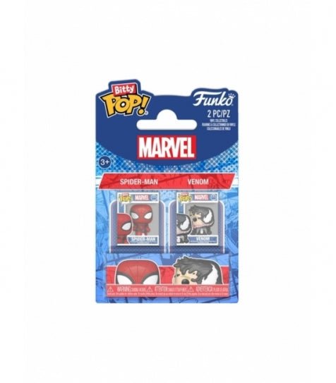 Funko Bitty POP! 2 - Pack Spider - Man and Venom - Marvel Funko Bitty POP! 2 - Pack Spider - Man and Venom - Marvel - Zascalo.com