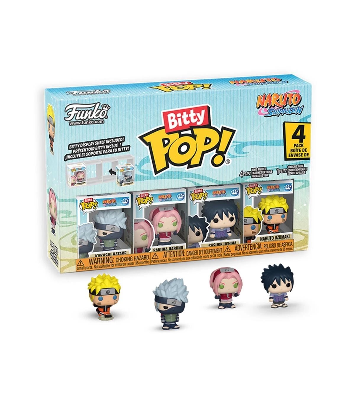 Funko Bitty POP! 4 - Pack Pack Series 1 - Naruto - Zascalo.com