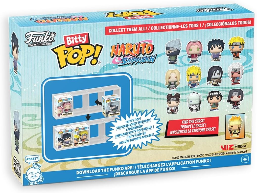 Funko Bitty POP! 4 - Pack Pack Series 1 - Naruto - Zascalo.com