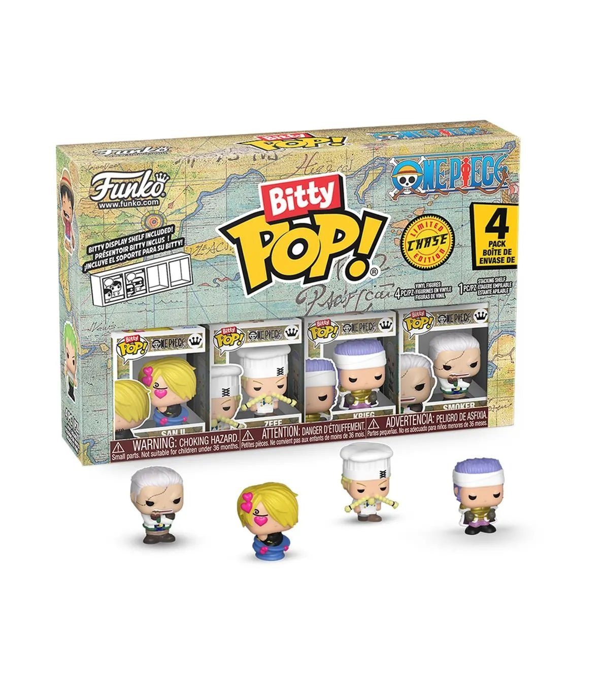 Funko Bitty POP! 4 - Pack Seires 3 - One Piece - Zascalo.com